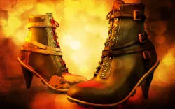 High Heeled Urban Boots 3D model