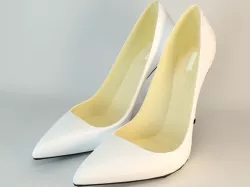 High Heels Lady Sandal Low-poly  3D model