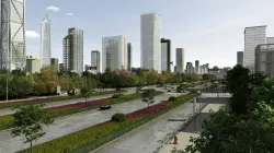 High-rise public buildings business model 3D model