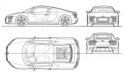 if you can not defeat them.... Audi R8 MY2016 blueprints