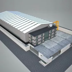 Industrial Building Factory 3D model