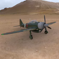 Japanese Zero 3D model