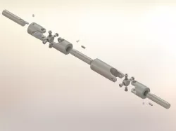 Junta càrdan doble telescopica