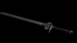 Kirito Sword Elucidator Low-poly  3D model