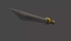 Knife-dagger Low-poly  3D model