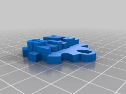 Llavero de SpainLabs con las letras completas