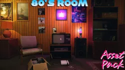 Low-Poly 80s Room Pack Low-poly  3D model