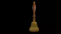 Low poly Captains bell 1 Low-poly  3D model