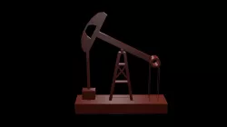 Low poly Oil pump Low-poly  3D model