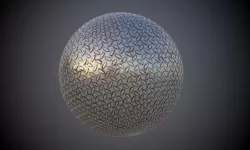 Metal Kick Plate Diamond Seamless PBR Texture Texture