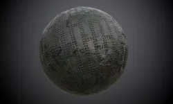 Metal Plate Armor Seamless PBR Texture Texture