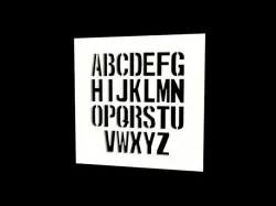 Monospaced Stencil Font for OpenSCAD