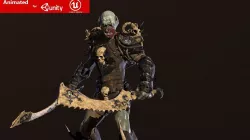 Monster berserker 3 Low-poly  3D model