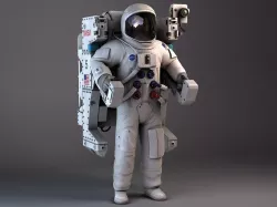 NASA MMU Astronaut with backpack 3D model