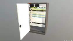 Optical Line Terminal OLT Low-poly  3D model