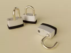 Padlock 3D model