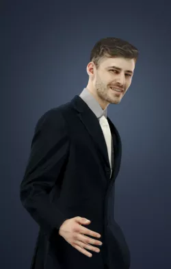 Peter An Elegant Man Standing holding his partner 3D model