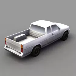 Pickup Truck Game Low-poly  3D model