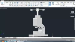Pipe vice Assemble drawing in CAD