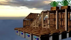 Raft from the game Raft 3D model