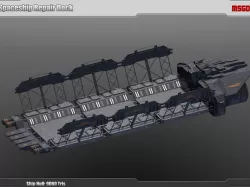 Repair Dock Space Station Low-poly  3D model