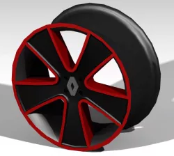 Rims with Color Properties & Material 