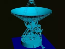 Satellite antenna 3D model