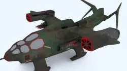 Sci-fi dropship Low-poly  3D model