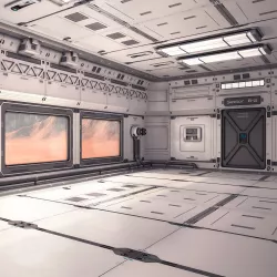 Sci Fi Lab Interior 02 3D model
