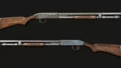 Shotgun M590 PBR Low-poly  3D model