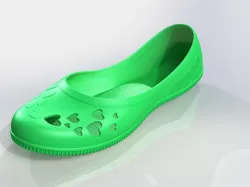 Simple beach shoe model from mate rubber