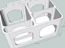 Simple wall pocket for hanging pens, and other small tools