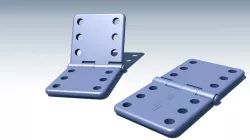 Small plastic hinge for RC models