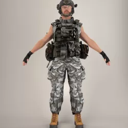 Soldier V2 Lite NR 3D model
