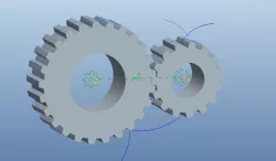 Spur gear with Pinion(Meshing)