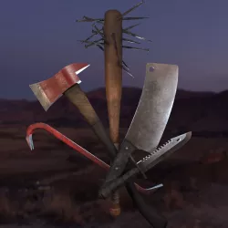 Survival Melee Weapon 5-pack  3D model