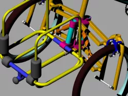 Tilting cargo trike concept 2.2
