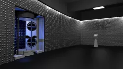Time vault-Corridors-hall from STAR Labs  Low-poly  3D model