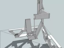 Tripteron with Double Lamina Compliant Joint linear linkage