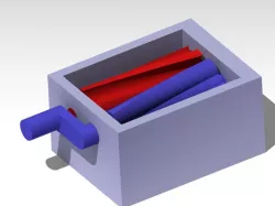 Twin Screw Supercharger Example Gadget - 3:5 Ratio Gearing