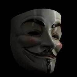 V for Vendetta Mask 3D model