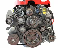 V8 Supercharged Engine 3D model
