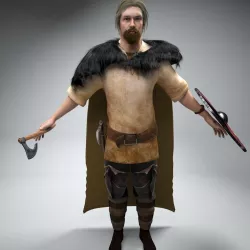 Viking Ragnar Not Rigged 3D model