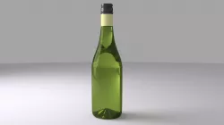 Wine bottle 3D model