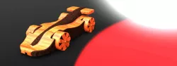 wooden race car 