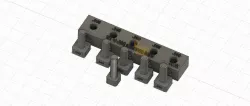 1/4-20 clearance +/- .005 block w/dowels & screw
