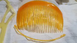 1900s style wide curved hair comb