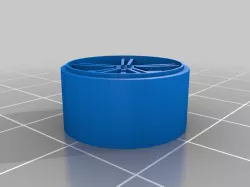 2000s Hot Wheels 17mm star rim wheel