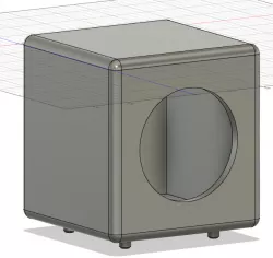 5.25" Subwoofer Enclorure With 6.5" Passive Radiator