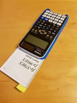Calculator CASIO case with pocket for user's guide